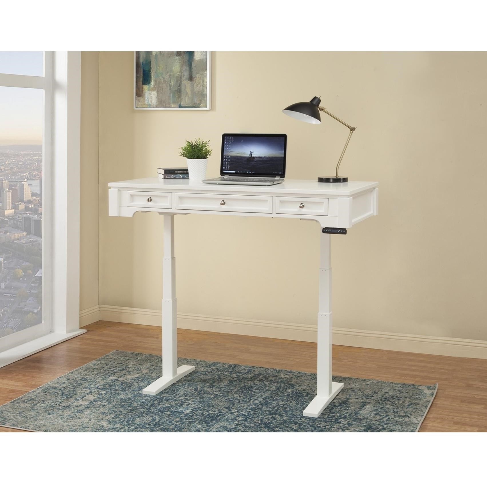 Paramount Furniture Boca 57in. Power Lift Desk with Power Center